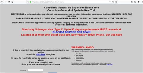 spain consulate new york visa appointment